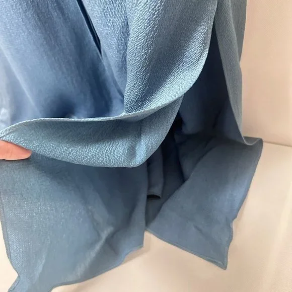 Massimo Dutti Dress Womens US 6/8 Green Silk Blend Long Shirt Limited Ed… - Picture 8 of 11